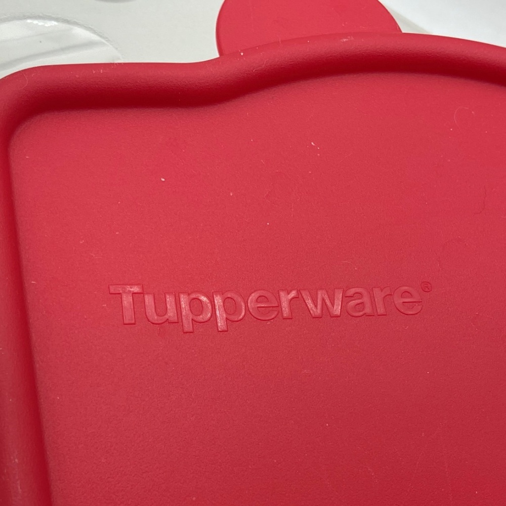 Tupperware Red Keep-N-Heat Pizza Container - Picture 4 of 4